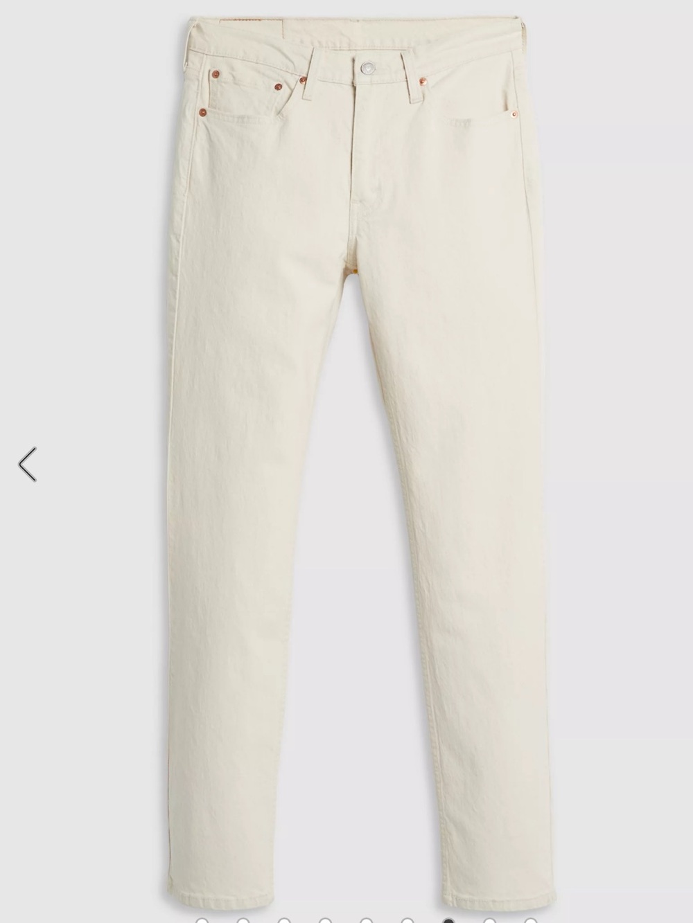 Levi's 514 Men's White Straight-Leg Jeans Stretch 32”X32” NWOT - Picture 3 of 11